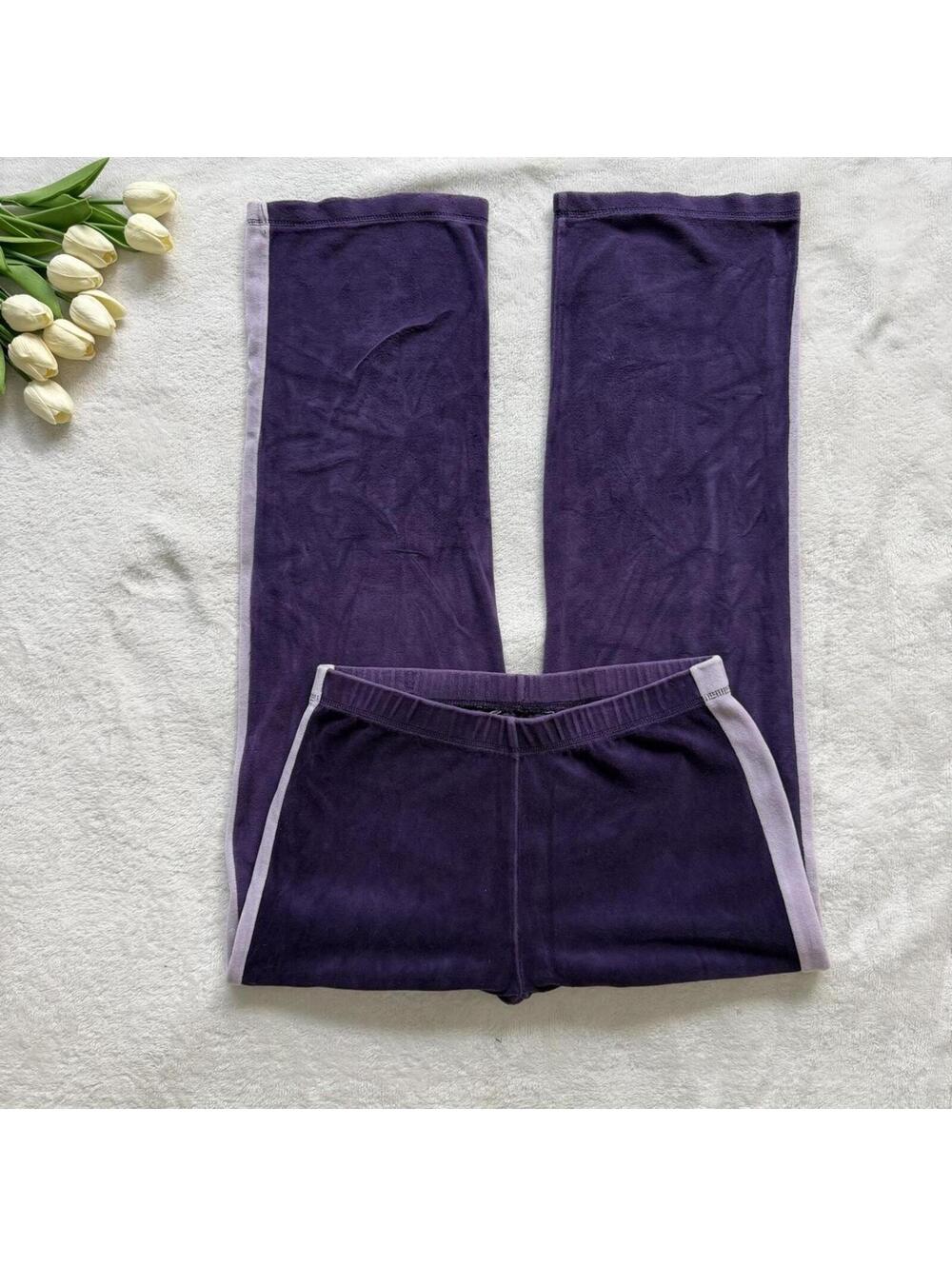 High rise velvet wide leg yoga sweatpants